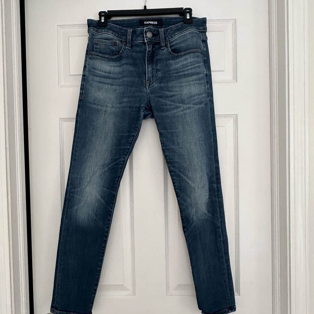 Express Men's Dark Blue Slim/Skinny Jeans